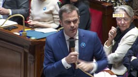 "Le président de votre parti refuse de reconnaître que le fondateur de votre parti, le Front national, a été condamné pour antisémitisme": Olivier Véran répond à Jean-Philippe Tanguy à l'Assemblée 