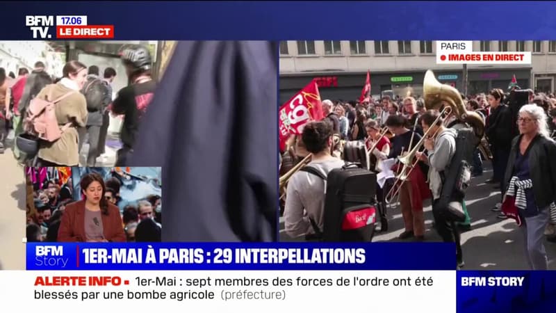 Manifestation du 1er-Mai: 29 personnes interpellées en marge du cortège parisien