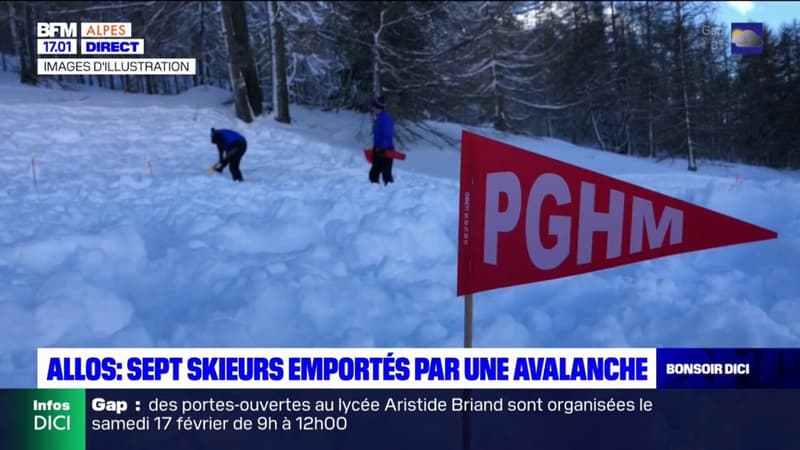Alpes-de-Haute-Provence: sept personnes emportées par une avalanche à Allos retrouvées en vie