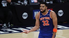 Karl-Anthony Towns lors de la victoire de New York à Indianapolis (100-106, play-offs NBA), le 25 mai 2025