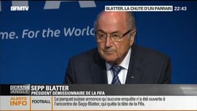 Sepp Blatter démissionne de la présidence de la Fifa