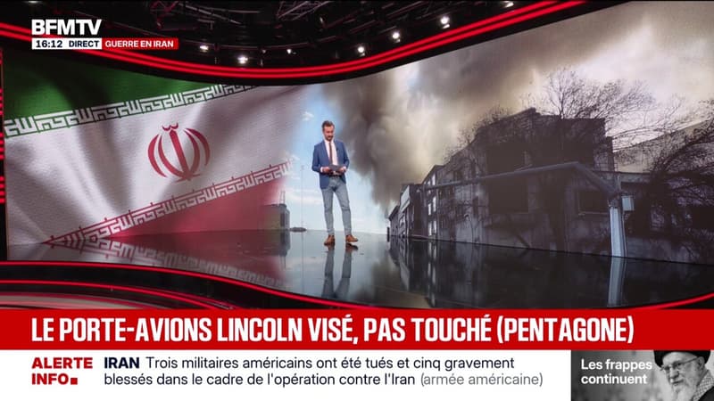 Le porte-avions américain Abraham Lincoln a été visé, mais n'a pas été touché par des missiles iraniens