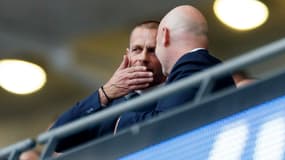 Aleksander Ceferin et Gianni Infantino, à Wembley le 11 juillet 2021