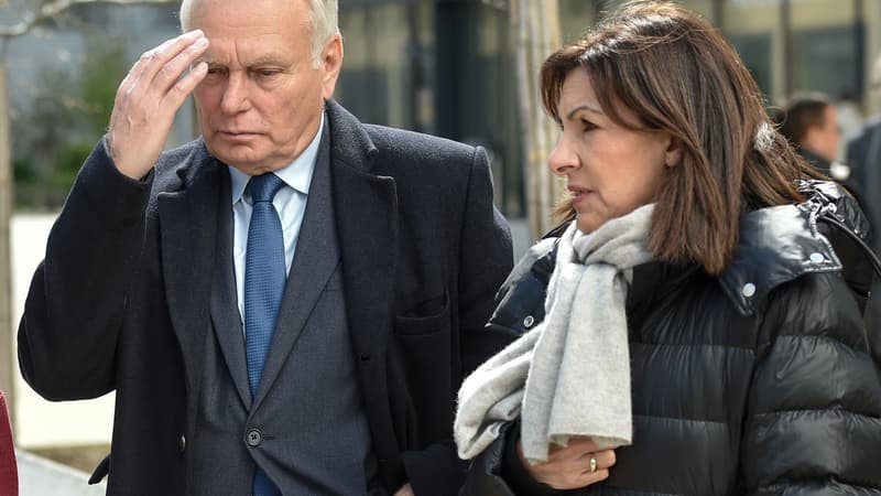 Jean-Marc Ayrault et Anne Hidalgo à Nantes, le 1 avril 2022