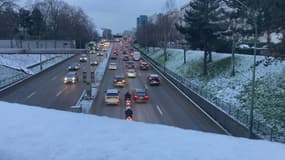 La neige en Île-de-France, le 9 janvier 2024. 