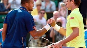 Jo-Wilfried Tsonga face à Edouard Roger-Vasselin