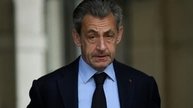 L'ancien président Nicolas Sarkozy, le 10 avril 2022 à Paris
