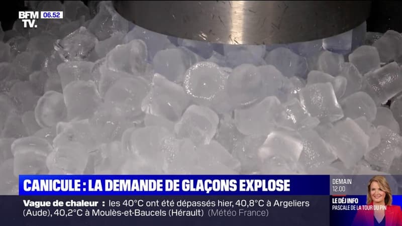 Canicule: la demande de glaçons explose avec les fortes chaleurs