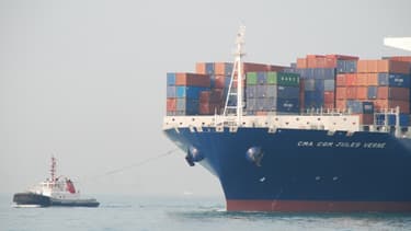Le Jules Verne, nouveau géant des mers armaté par la compagnie maritime CMA CGM, sera inaugué à Marseille par François Hollande.