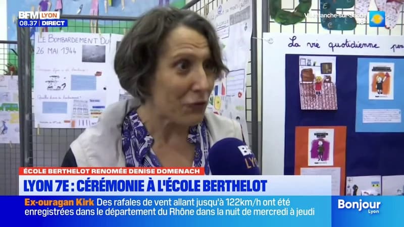 Lyon: l'école Berthelot est renommée en Denise Domenach (1/1)