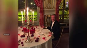 François de Rugy à l'hôtel de Lassay le soir de la saint-Valentin 2018. - Capture d'écran