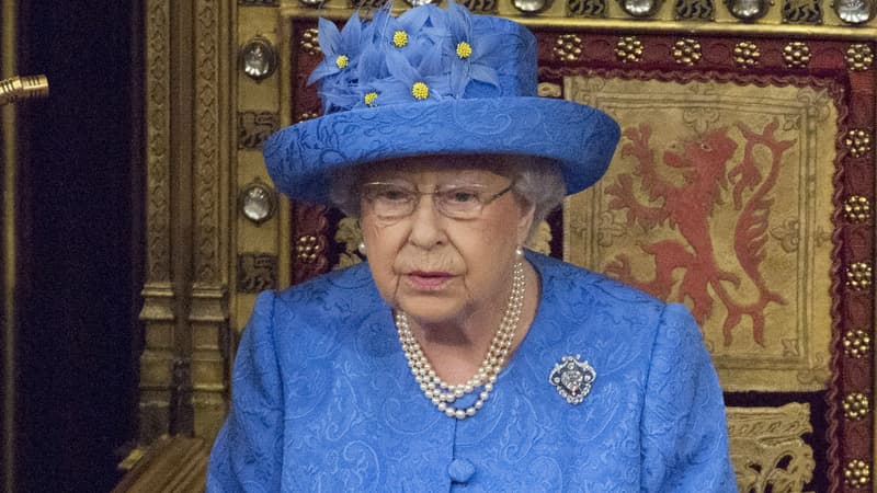 La reine Elizabeth  II au parlement à Londres, le 21 juin 2017
