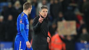 Claude Puel et Jamie Vardy
