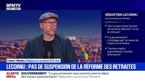 Sébastien Lecornu indique qu'il n'y aura pas de suspension de la réforme des retraites