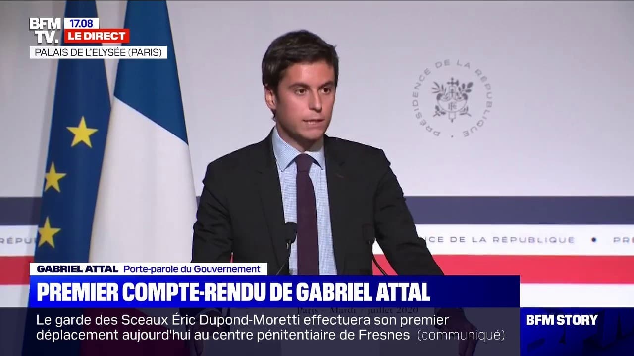 Gabriel Attal Nouveau Porte Parole Du Gouvernement Cest Un Gouvernement De Combat 6651