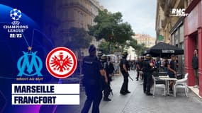 OM - Francfort : Des échauffourées entre CRS et fans allemands près du Vieux Port