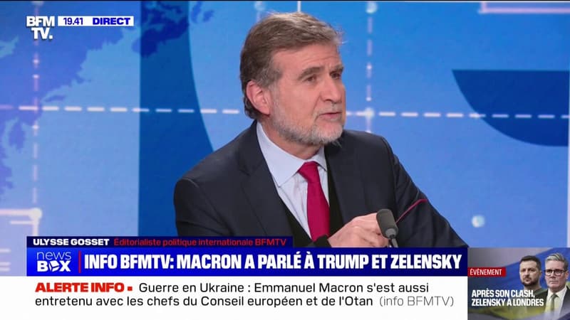 Emmanuel Macron s'est entretenu avec Donald Trump, après le clash du président américain avec Volodymyr Zelensky