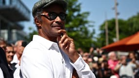 L'ancien joueur de tennis et chanteur français Yannick Noah à l'occasion du 40e anniversaire de sa victoire à Roland Garros en 1983, le 28 mai 2023.