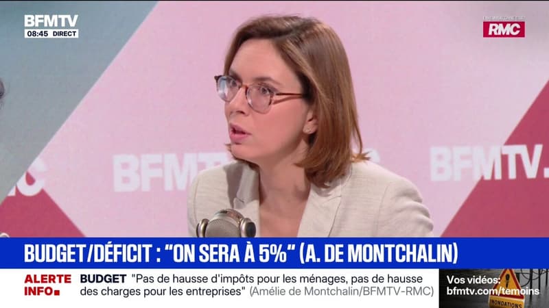 Déficit public: "On sera à 5%", garantit Amélie de Montchalin, ministre des Comptes publics