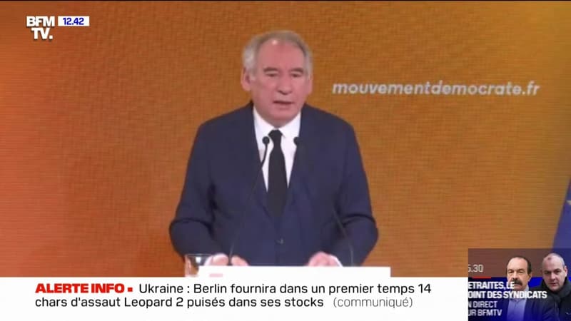 Réforme des retraites: pour François Bayrou, il faut 