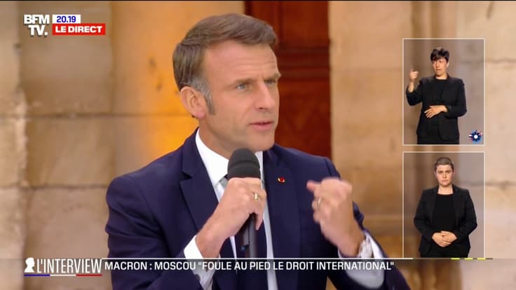 Emmanuel Macron annonce la "cession de Mirage 2000-5" à l'Ukraine qui lui permettront "de protéger son sol et son espace aérien"