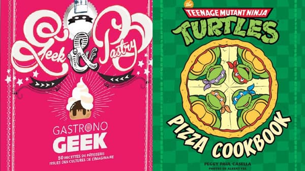 Les livres "Geek &amp; Pastry" et "Teenage Mutant Ninja Turtles: Pizza Cookbook" revisitent des recettes issues de la culture geek.