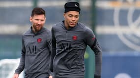 Lionel Messi et Kylian Mbappé