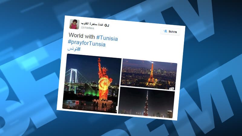 Les internautes tunisiens ont fait flotter virtuellement le drapeau tunisien sur des monuments du monde entier après l'attaque du 24 novembre.