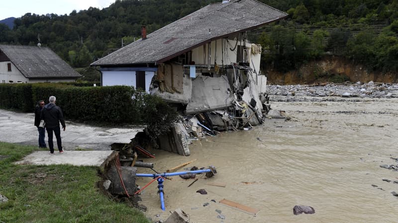 Les Alpes-Maritimes ravagés par les intempéries ce week-end du 4 octobre 2020.