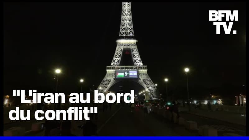 La Tour Eiffel arbore les drapeaux de la Palestine et d'Israël