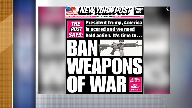 La Une du New York Post du lundi 5 août 2019