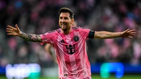 La joie de Lionel Messi, buteur avec l'Inter Miami face à Austin le 5 avril 2026