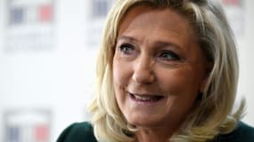 La présidente du Rassemblement national, Marine Le Pen, le 9 mars 2021 à Paris