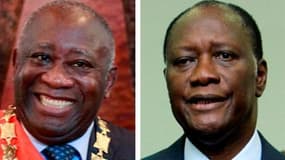 Les Etats voisins de la Côte d'Ivoire réfléchissent aux moyens d'amener Laurent Gbagbo (à gauche) à céder le pouvoir à Alassane Ouattara (à droite) lors d'un sommet extraordinaire de la Communauté économique des Etats d'Afrique de l'Ouest (Cedeao) ce vend