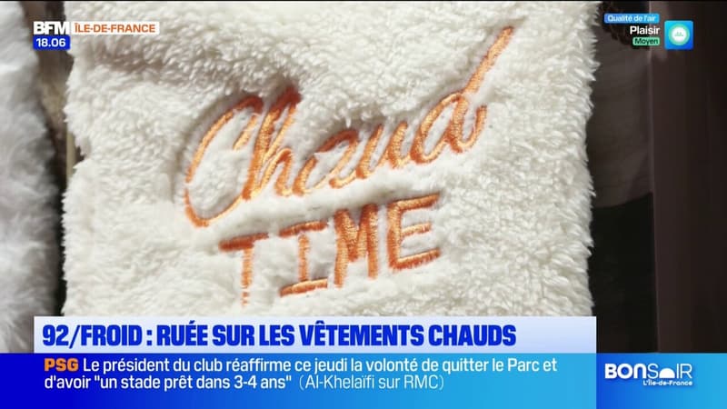 Hauts-de-Seine: ruée sur les vêtements chauds pour l'hiver