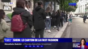 Jusqu'à deux heures d'attente pour entrer dans la boutique éphémère Shein, à Paris 
