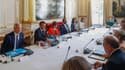 Emmanuel Macron et les membres du gouvernement d'Elisabeth Borne, lors du conseil des ministres du mercredi 24 août 2022 (illustration)