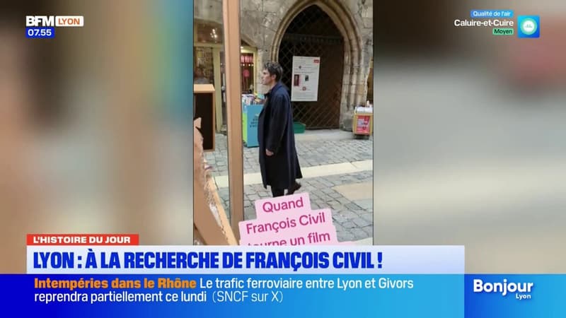 Histoire du jour: François Civil présent à Lyon pour un tournage (1/1)