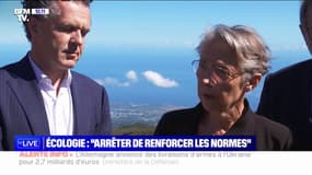 "Arrêter de renforcer les normes": Élisabeth Borne revient sur les propos d'Emmanuel Macron sur notre ambition climatique