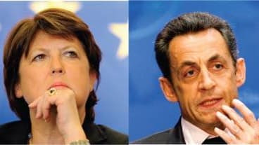 A deux ans de l'élection présidentielle, Nicolas Sarkozy et Martine Aubry sont au coude à coude dans un sondage publié par Ifop. Le chef de l'Etat et la dirigeante du Parti socialiste feraient jeu égal au premier tour avec chacun 25% d'intentions de vote,