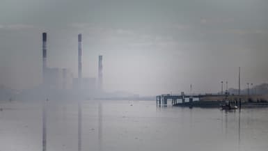 La centrale à charbon de Cordemais, le 20 janvier 2023 en Loire-Atlantique