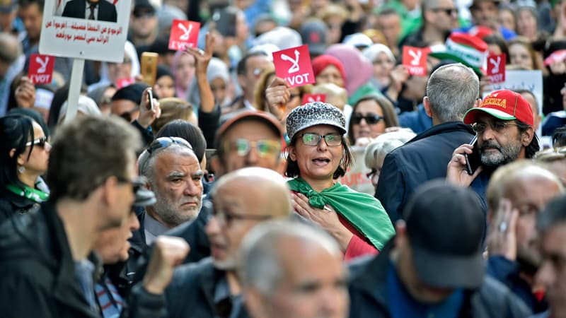 La manifestation à Alger ce vendredi.