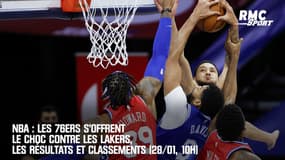 NBA : Les 76ers s'offrent le choc contre les Lakers, les résultats et classements (28/01, 10h)