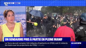 Un gendarme pris à partie en pleine manif - 15/07