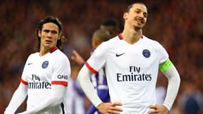 Edinson Cavani et Zlatan Ibrahimovic