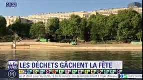 Quais de Seine: les déchets gâchent la fête