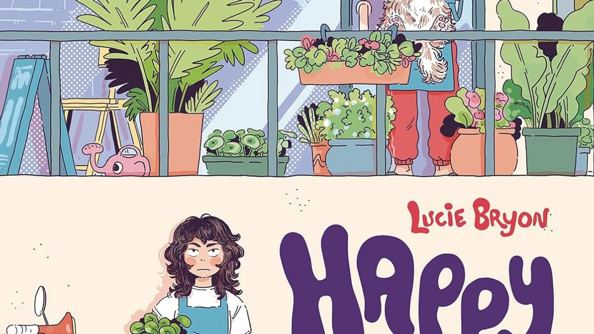 Couverture de la BD "Happy endings" de Lucie Bryon Couverture de la BD "Happy endings" de Lucie Bryon