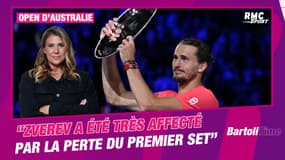 Open d'Australie : "Zverev a été très affecté par la perte du premier set contre Sinner", analyse Bartoli
