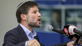 Le ministre israélien des Finances Bezalel Smotrich, à Sdérot en Israël le 26 octobre 2022.