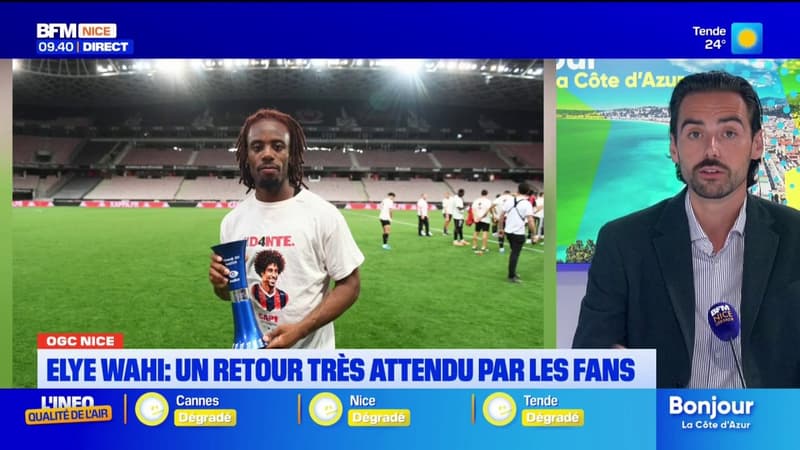 OGC Nice : Le retour d'Elye Wahi tant attendu par les supporters niçois